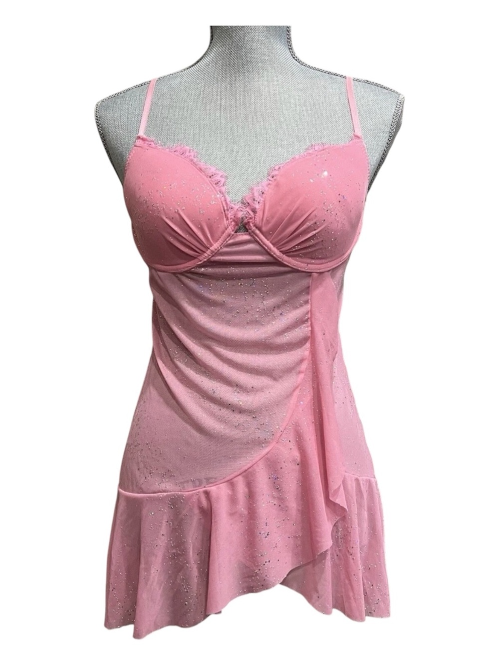Victoria's Secret Babydoll Chemise 36C Sparkly Sexy Little Things